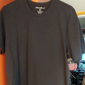 Eddie Bauer Men's Black Short Sleeve Tee